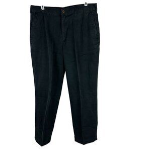 Farah Mens Black Cotton Chino Pants Size 34x29
